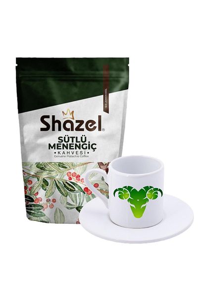 Shazel Menengic Coffee with Milk 200 Gr+ Taurus Turkish Coffee Cup