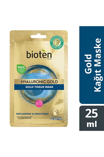 bioten elmiplant Hyaluronic Gold Paper Mask 25ml