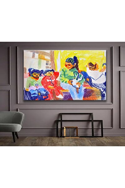 Sebenta Tablou pe pânză cu designul familiei mele Dry Paint