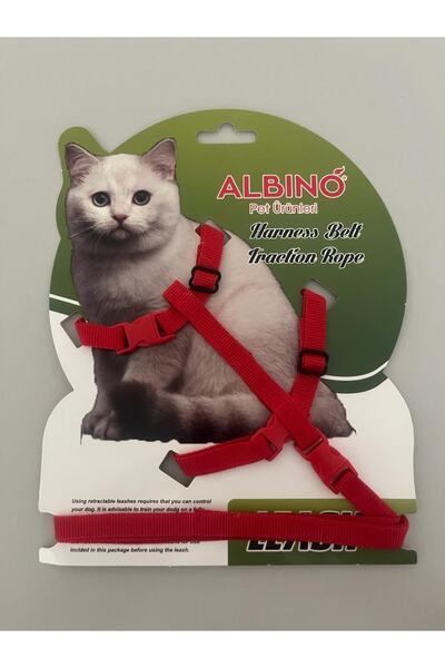 Albino Kedi Vucut (göğüs) Tasması-kedi Tasması