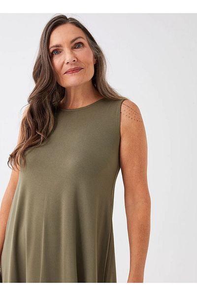 LC Waikiki Γυναικείο φόρεμα Grace Crew Neck Straight A-Line