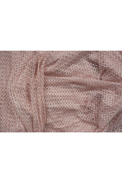AKÇA TEKSTİL Orchid Powder Color Single Wing Ready Planted Pleated Background Curtain 300*260 Cm