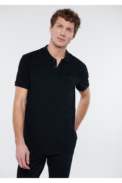 Mavi Μαύρο μπλουζάκι Polo Regular Fit / Normal Cut 88043900