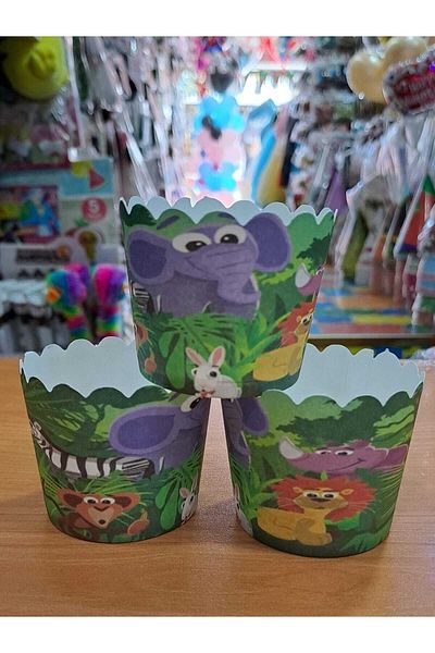 Kokoş Parti Safari Cupcake Container
