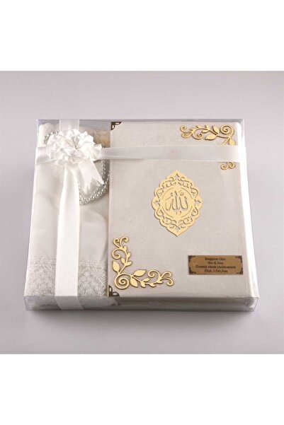 Hayrat Neşriyat Şal + Seccade + Tesbih + Kuran Hediye Seti (hafız Boy, Kadife...