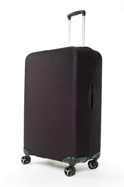 BAGzy Frozen Patterned Black Large Size Luggage Cover
