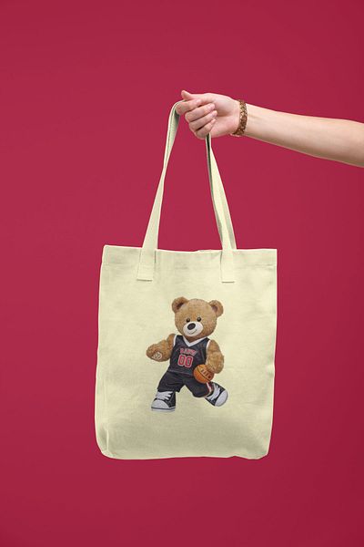 Advantage Teddy Bear Trend Printed Ακατέργαστη υφασμάτινη τσάντα
