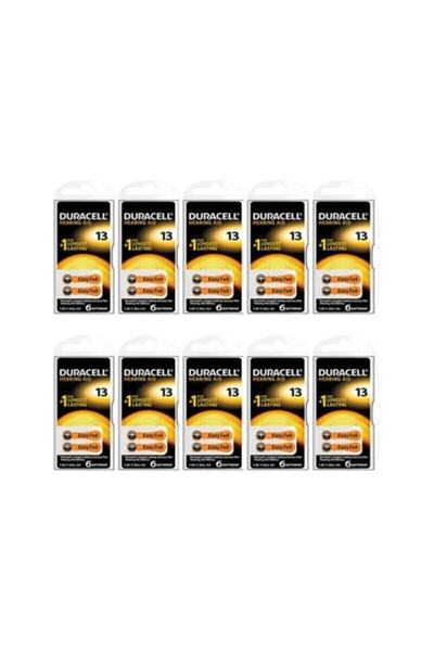 Duracell 13 Numara Işitme Cihazı Pili 10 X 6 Lı Paket 60 Adet Pil , Pr48 Kula...