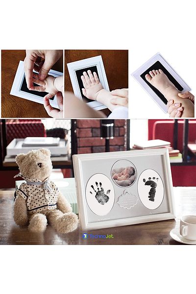 Technojet 2 Pieces Baby Hand Footprint Souvenir Set