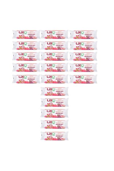 LİXOBAG Garbage Bag Small Size 40x50 Cm 30 Pieces Roll (20 Packs) Transparent