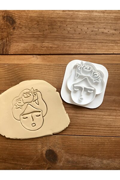 Volala Kadın Desenli Büyük Kurabiye Seramik Polimerkil Mührü