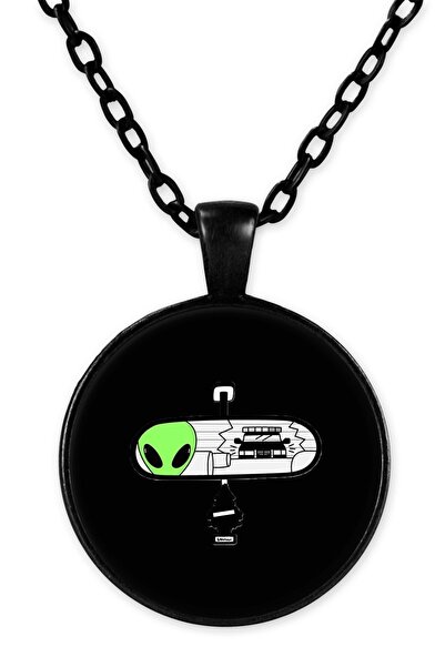 herotasarım قلادة مطاردة الشرطة بسلسلة سوداء - Bll3532