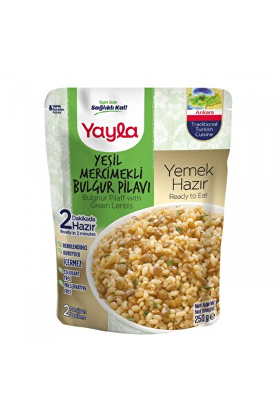 Yayla Yeşil Mercimekli Bulgur Pilavı 250 Gr