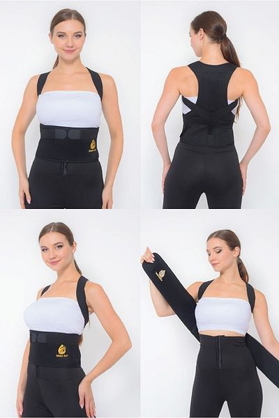 SAUNA SUIT Spine Corrector, Anti-Hunchback Unisex Posture Corset that Enables Standing Upright