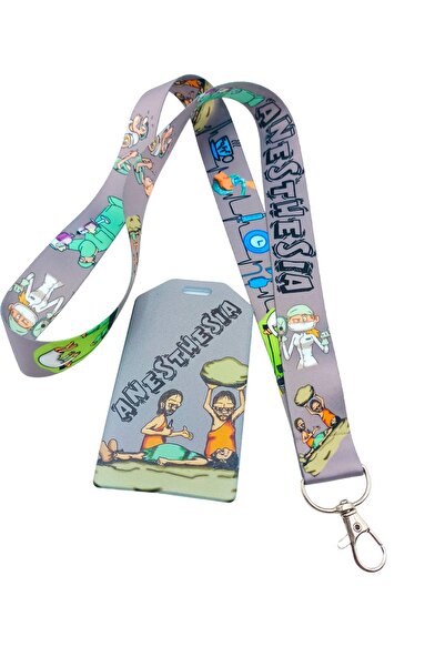 CİCCİBİCCİSHOP Komik Anestezi Boyun Askı Ipi Ve Kart Tutucu