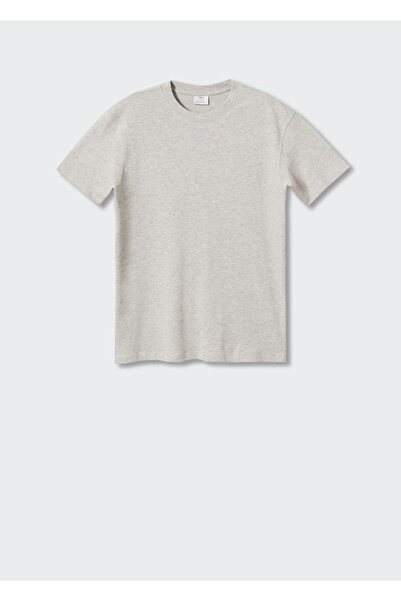 MANGO Man Relaxed Fit Pamuklu Tişört