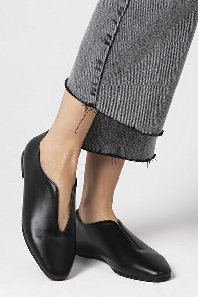 Mio Gusto Jodie Black Color Women's Flat Ballerina Shoes