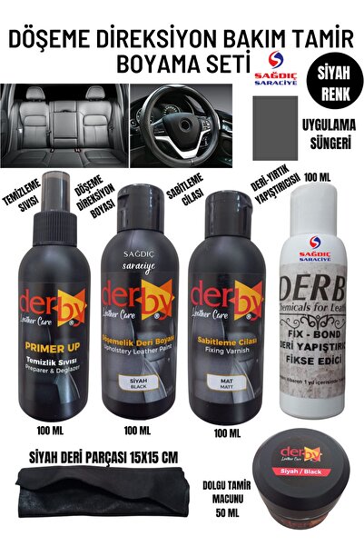 Sağdıç Saraciye Siyah Full Oto Döşeme Koltuk Direksiyon Bakım Boyama Temizlem...