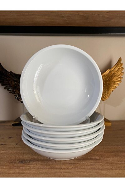 ZAGİ 6'lı Porselen Çukur Tabak 20 Cm