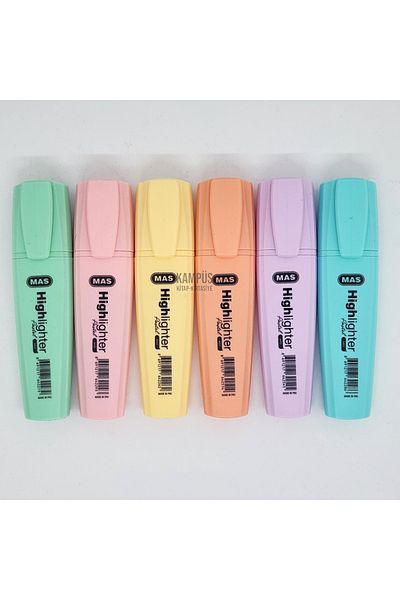 Mas Pastel Highlighter Highlighter Set of 6