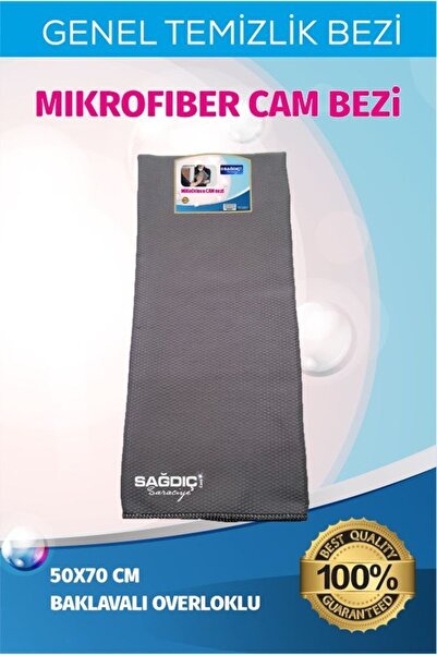 Sağdıç Saraciye Mikrofiber Overloklu Genel Çok Amaçlı Cam Bezi