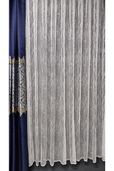 DNZEVGEREÇLERİ Ağaç Kabuğu Modern Düz Tül Perde