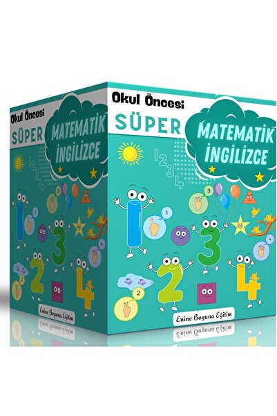Enine Boyuna Eğitim Preschool Super Math – English Educational Set - Transver...