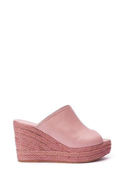 Elile Shoes Hakiki Deri Topuklu Kadın Terlik