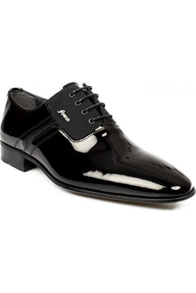 Fosco Erkek Siyah Rugan Klasik  Ayakkabı