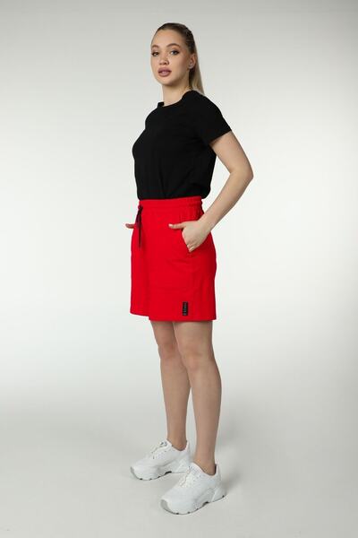 defys Kadın Şort Kırmızı
