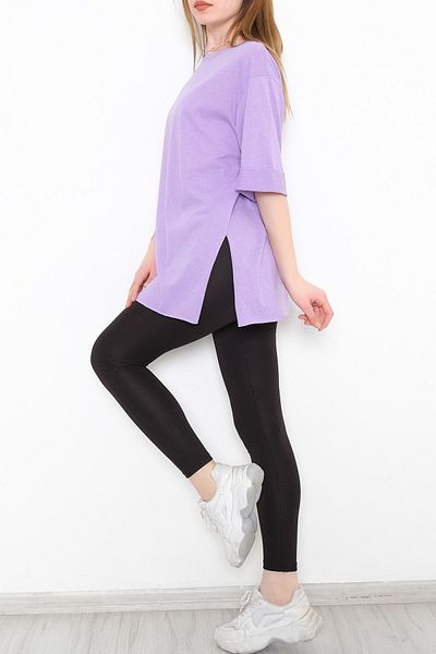 Lukas Purple Double Sleeve T-Shirt - 9611.253.