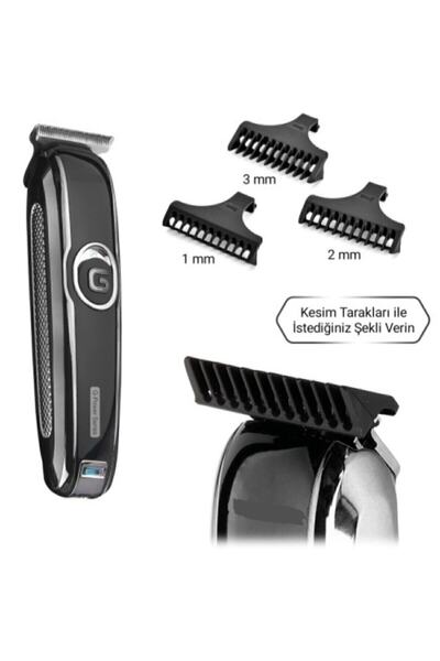 Gemei -1011 Şarjlı Traş Makinesi Saç Sakal Bıyık Lazer Ve Epilasyon Öncesi Vü...