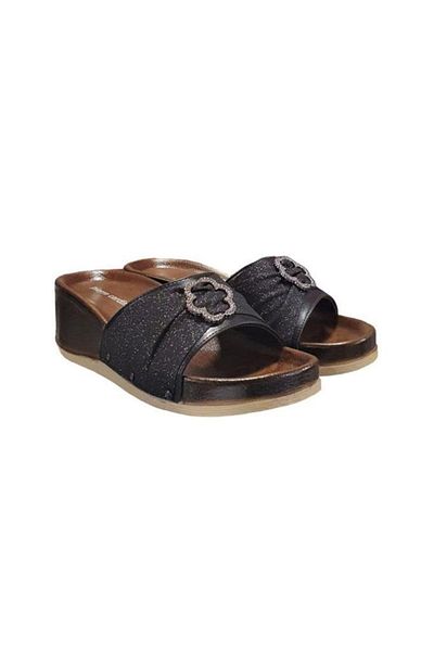 Pierre Cardin Shiny Anatomical Wedge Heel Daily Slippers