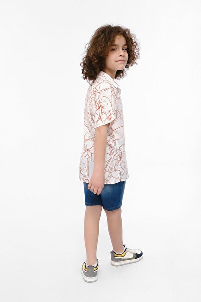 Doctor junior Cămașă cu mânecă scurtă și guler deschis pentru băieți