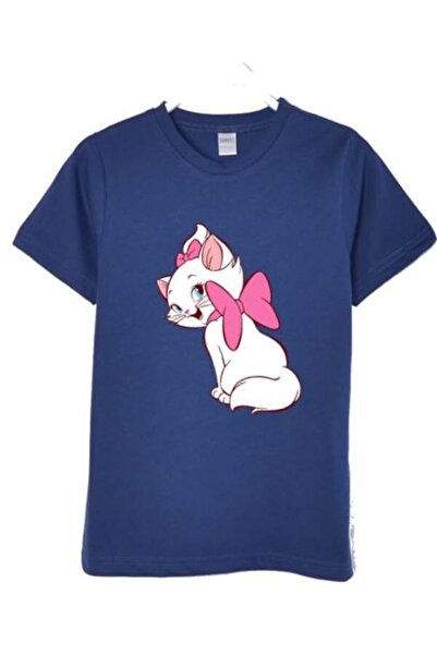 LADİJİTAL BASKI ÇÖZÜMLERİ Šareno i belo mačka cik Štampano Deca T-shirt