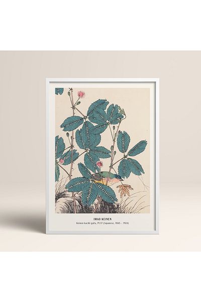HOMEPACK Επιτραπέζιο Πλαίσιο Ιαπωνικού Στιλ Nanbara Sakujiro 30x40cm 40x60cm 50x70cm Μαύρο Λευκό Ξύλο Jpn019