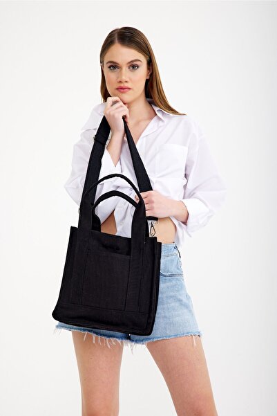 Hedwig Design Women's Adjustable Cross Strap Canvas Tote Shoulder/Clutch Bag