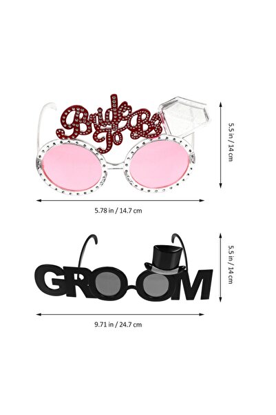 Happyland Parti Gözlüğü Groom Yazılı Damat Gözlüğü Bekarlığa Veda Gözlüğü + G...