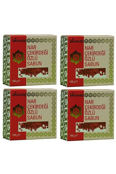 Biotama Natural Pomegranate Seed Extract Soap 150 G X 4 Pieces