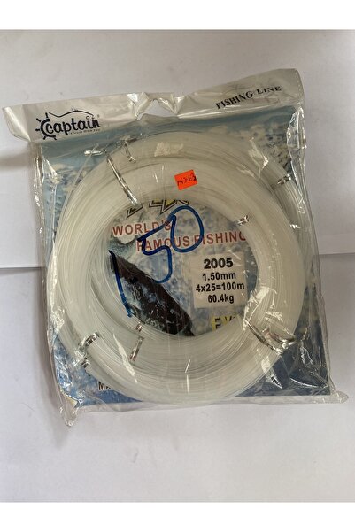 CAPTAIN Alpınus 1.50 Mm 4x25=100 Metre Poşet Misina
