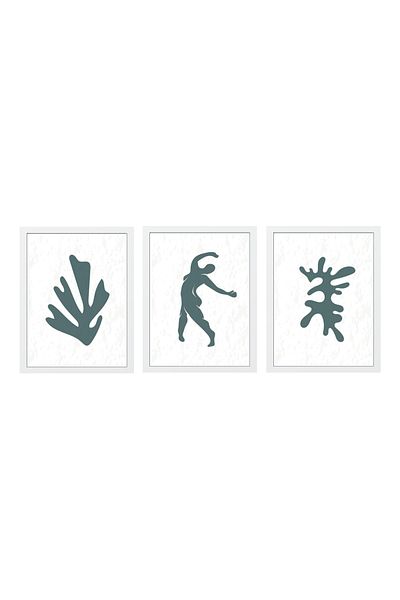 MUNİKA Set de picturi din 3 piese Henri Matisse cu rame din lemn