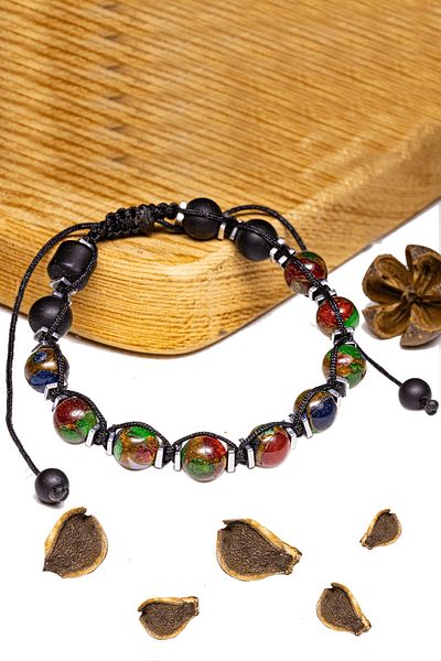 Tesbih Atölyesi Certified Opalite - Hematite - Onyx Stone Bracelet - Special Design