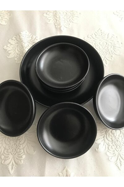 Keramika 7 Piece Cookie Set Matte Black