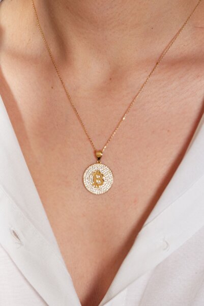 Adil İdil Kuyumculuk Taşlı B Harfi Kolye Ucu