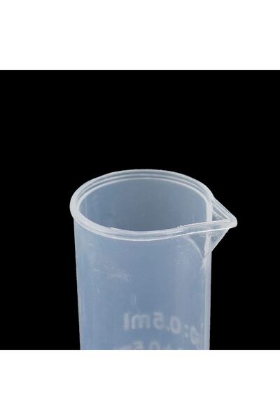 ATEL-SAN Mezür Set / Ölçü Kabı - Plastik Şeffaf (mezür + Tüp Fırçası)