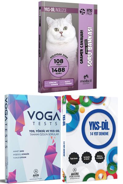 Modadil Yks-dil Ingilizce Gramer Canavarı+akın Dil Voga Tests+akın Yks-dil 14...