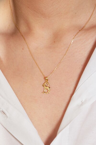 Adil İdil Kuyumculuk 14 Ayar Oğlak Burç Kolye Ucu