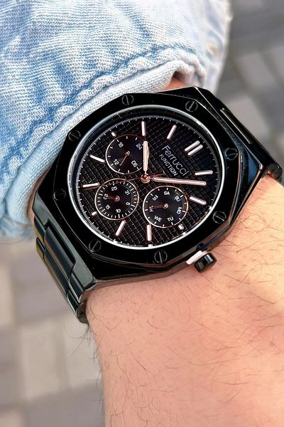 Ferrucci Function Fcf.12715fm.04 Multi-function Men's Wristwatch
