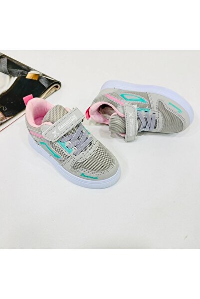 Hammır cek Yeni Sezon Hafif Rahat Orijinal Ortopedi Gri Kız Çocuk Spor Ayakkabı