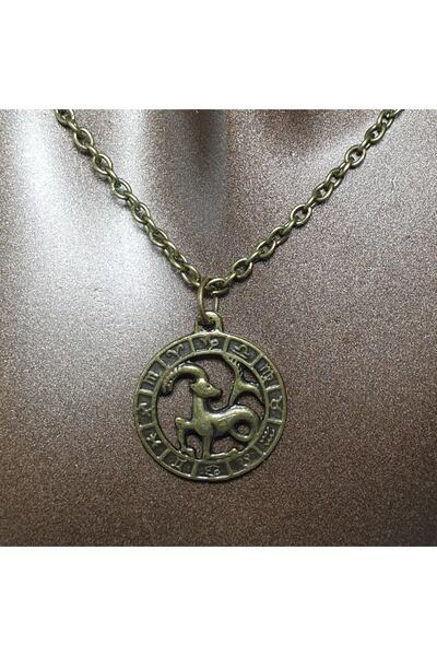 Orora Bronze-antique Yellow 22mm Capricorn Pendant